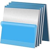 Tynulox 5PCS 6061 Aluminum Sheet Metal 1/4" x 4" x 4", Aluminum Plates Covered with Protective Film, Heat Treatable Aluminum Flat Bar for DIY Craft, Industry