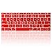 Kuzy RED Keyboard Cover for MacBook Pro 13 inch A1708 (No TouchBar) Release 2016 & MacBook 12