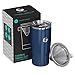 Coffee Gator Coffee Travel Mug - 20 OZ Stainless-Steel, Vacuum Insulated Tea and Coffee Tumbler for Women and Men with Leakproof Lid & Paperless Dripper, Blue