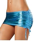 Holly Gibbons Women's Shiny Stretchy Metallic Liquid Wet Look Bodycon Skirt