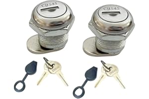 2Pcs Truck Tool Box Lock with Keys - Replacement Pickup Toolbox Lock Cylinder for Latch,5/8" Cylinder for Truck Toolbox Handl