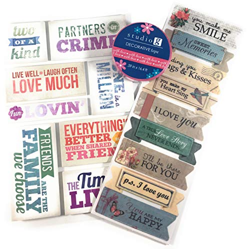 6 Friendship+Memories+Scrapbook+Adhesive+Stickers