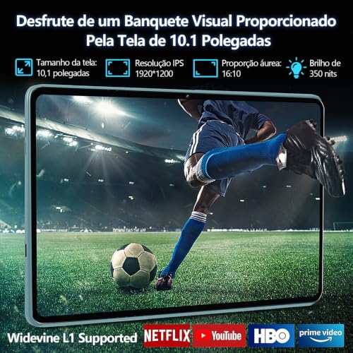 Tablet Xixaomiro S11 Pad 10.1" Android 15, 256GB ROM + 20GB RAM, Tela 120Hz, Octa-Core, Câmera 13MP + 5MP, Bateria 8000mAh, Kit com Teclado, Mouse e Caneta Stylus para Trabalho e Estudos (Azul)