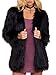 Simplee Apparel Women's Long Sleeve Fluffy Faux Fur Warm Coat
