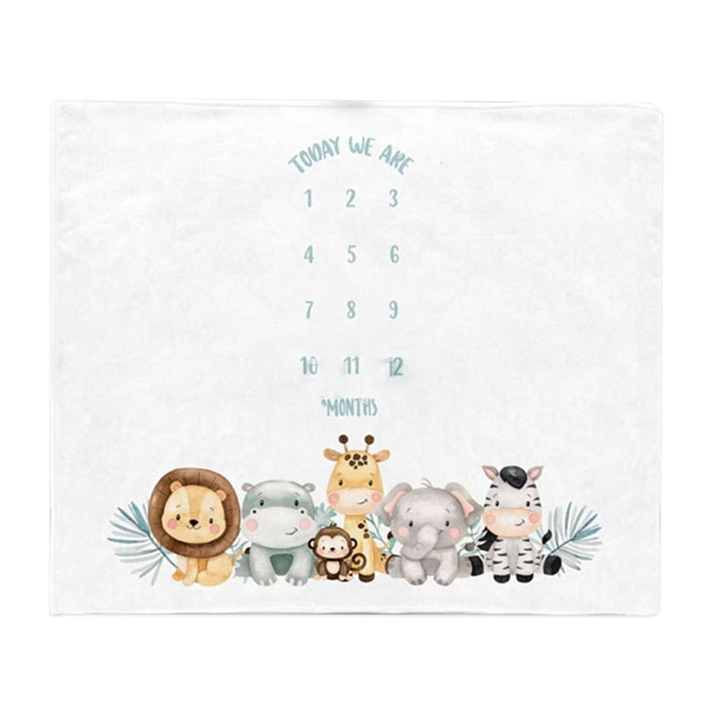 COMEYER Twin Baby Monthly Record Growth Milestone Blanket Swaddle Wrap Photography Props