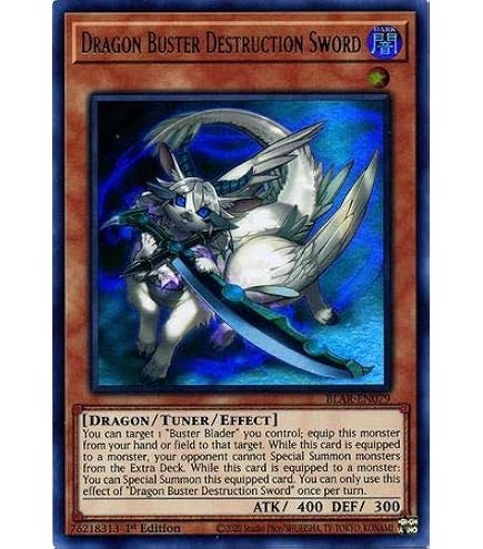 Amazon.com: YuGiOh : BOSH-EN018 1st Ed Buster Blader, the Destruction  Swordmaster Ultra Rare Card