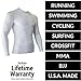 Rash Guard Men, Compression Shirt, Made in USA! (White XL)