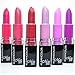 6 KLEANCOLOR MADLY MATTE LIPSTICK SET BOLD VIVID PURPLE PINK RED LIP STICK + FREE EARRING by Kleancolor