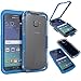Samsung Galaxy S6 Edge Plus Waterproof Case, VEGO Full Body Sealed Waterproof Dirtproof Snowproof Durable Case Cover with Touch Responsive Front Screen Protector for Samsung Galaxy S6 Edge+(Dark Blue)