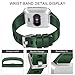 Vancle Bands Compatible with Fitbit Versa Bands for Women Men Rose Gold Silicone Wristbands for Fitbit Versa Bands/Versa Lite Bands (Dark Green, Large)