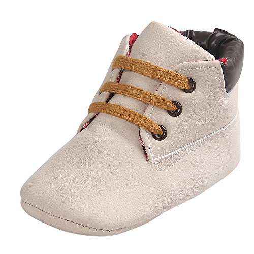 Winter Snow Boots,Thenlian Baby Hight Cut Toddler Soft Sole Leather Shoes Infant Boy Girl Toddler Shoes Hiking Boot sneaker(Age:0~6 Month, Beige)
