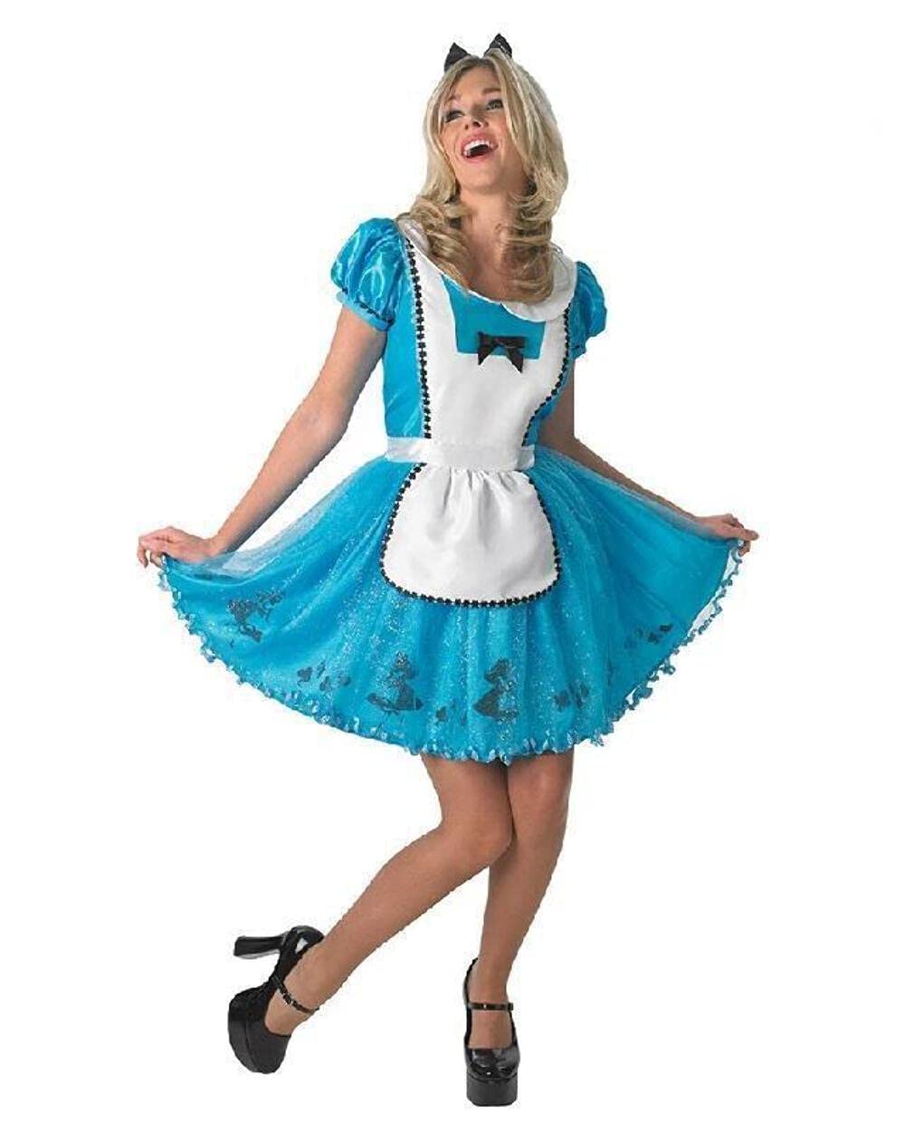 Rubie's Official Disney Alice in Wonderland, Alice Ladies Costume, Adult Fancy Dress