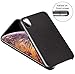 PARFASE iPhone XR Case, Genuine Cowhide Leather Cover Shock Absorption Bumper Cover Anti-Scratch Back Phone Case for Apple iPhone XR 6.1 inch (Black)