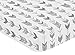 Grey and White Arrow Baby or Toddler Fitted Crib Sheet for Woodland Arrow Collection by Sweet Jojo Designs