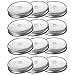 Connyam 12pcs Pack Wide Mouth Mason Jar Lids with Straw Hole for Ball & Kerr Mason Jar