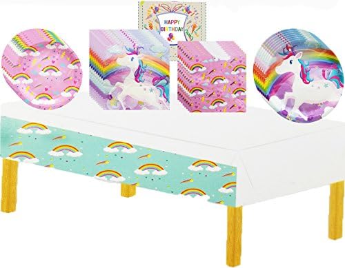 Unicorn Happy Birthday Party Pack Bundle For 16 Guests