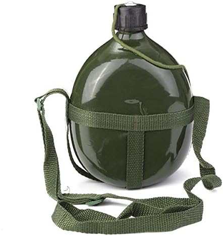 Kenthia Military Canteen Aluminum Bicycle Cycling Military Water Cup Bottle