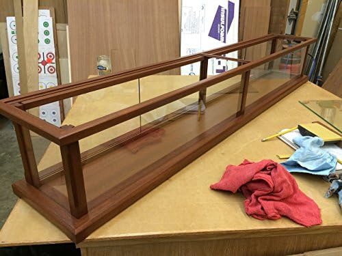 Commercial Wood and Glass Display Case - Pastry/Cake/Donut/Coffee Shop or Models, Swords, Rifles - Sapele