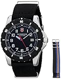 Victorinox Men's 241674.1 Analog Display Swiss Quartz Black Watch