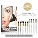 Lagure Premium Kabuki Makeup Brush Set - The Perfect Makeup Brushes for Your Eyeshadow, Contour Kit, Blush, Foundation, Concealer, Face Powder - Includes Cosmetic Brush Guide