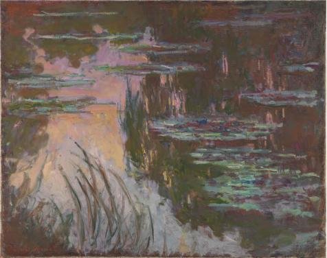 High Quality Polyster Canvas ,the Amazing Art Decorative Canvas Prints Of Oil Painting 'Claude-Oscar Monet - Water-Lilies, Setting Sun', 20x25 Inch / 51x64 Cm Is Best For Kitchen Decoration And Home Decor And Gifts