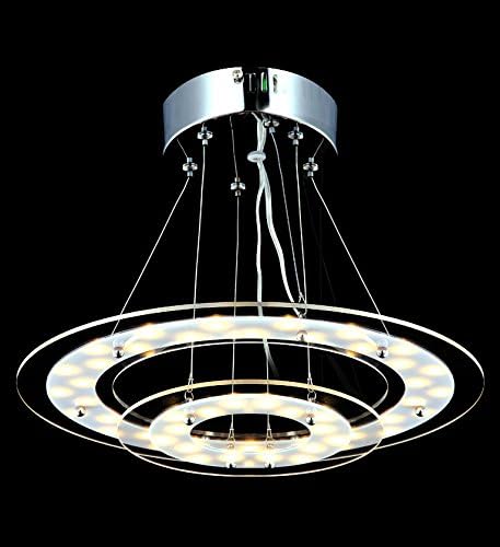 Merkur/26 W LED Ceiling Lamp Ceiling Light Ceiling Lamp 2 Ring Design 1900lm [Energy Class A]