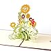 Paper Spiritz Sunflowers Pop up Card Birthday, Mother's Day Anniversary Thank You Card for Husband Daughter Wife, Graduation Sympathy Blank Card Wedding, with Envelopes all Occasions