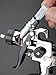 PowRyte Basic 100239 4.2 Oz Mini HVLP Gravity Feed Air Spray Gun - 0.8mm Nozzle