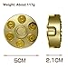 ICE FROG Metal Revolver Spinner Fidget, Solid Brass Metal Toy Surface Finish Hand Finger Spinners Focus Fingertip Spinner Toys - For ADD, ADHD, Anxiety, Autism Adult Children - Gun