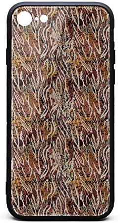 Phonerebey iPhone 7/8 Case,Leopard Print Anti-Scratch Shockproof Slim Cover Case Compatible with Apple iPhone 7/8 Case,TPU and Tempered Glass