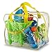 Beach Bucket Set with Animal Molds, Models and Garden Tools - 12 PC Multicolor Sand Castle Bucket Kit for Beach | Pool | Backyard | Sandbox | Aquatic Events - Includes PVC Handbag Assorted