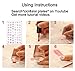 CICI&SISI Acrylic Nail Art Stamping Plates Set Jumbo 1- Set of 6 Pieces JUMBO Nail Polish Stamping Manicure Kit