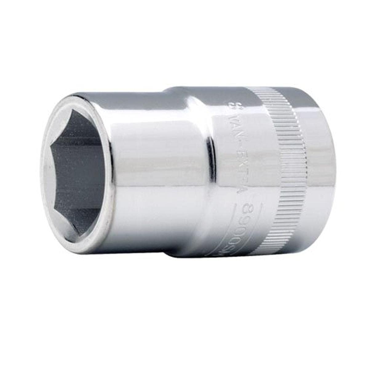 Bahco 8900SM-27 Standard Length Socket, Silver, 3/4-Inch Hex 27 mm