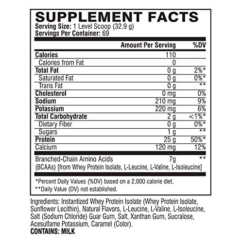 XTEND Pro Protein Powder Salted Caramel Shake | 100% Whey Protein Isolate | Keto Friendly + 7g BCAAs with Natural Flavors | Gluten Free Low Fat Post Workout Drink | 5lbs