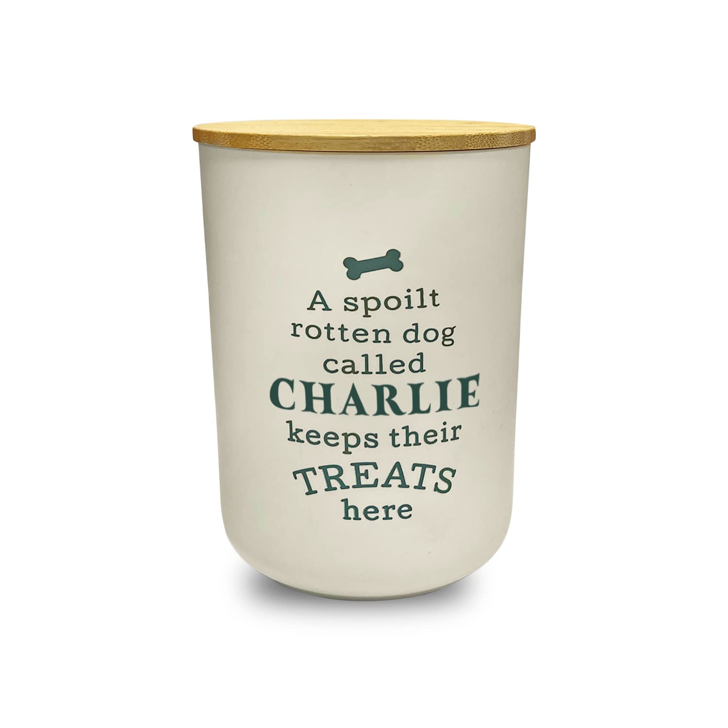 History & Heraldry Personalised Dog Treat Jar - Charlie