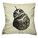 LAZAMYASA Animal Fashion Abstract Pug Dog Cushion Cover Case Pillow Custom Zippered Square Pillowcase 18x18 (one Side),Kitty Hawk