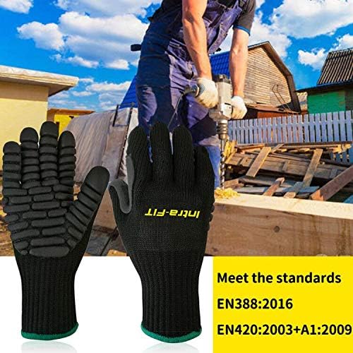 IntraFIT Anti Vibration Work Gloves, Shock Proof Impact Reducing