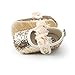 BENHERO Baby Infant Girls Soft Sole Floral Princess Mary Jane Shoes Prewalker Wedding Dress Shoes (0-6 Months Infant), B-Gold