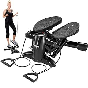 DACHUANG Exercise Stepper, Mini Aerobic Stepper with Display, Quiet Fitness Stepper Including Resistance Bands…