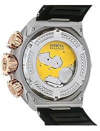 Invicta Reserve de 52 mm Thunderbolt Cronógrafo correa de silicona reloj de cuarzo suizo (21349)