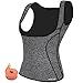 TELALEO Neoprene Sauna Waist Trainer Corset Vest for Weight Loss, Hot Sweat Slimming Vest for Women-Gray-2XL
