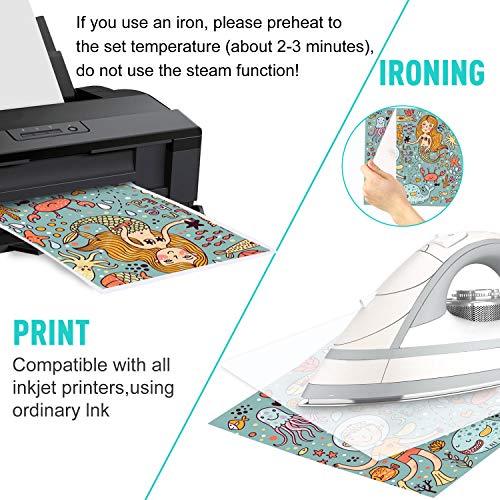 Dezem Heat Transfer Paper for Light Color Fabrics, 8.3\