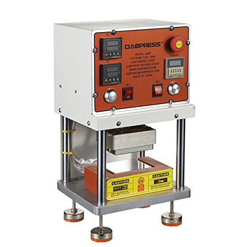 Dabpress dp80 Pneumatic Rosin Press Automatic Machine With Dual Heating Plates, Achieves Max 1,200 Pounds Pressure of Force, Solventless Oil Extractor