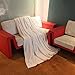AMOR & AMORE Sherpa Fleece Throw Reversible Fuzzy Plush Microfiber All Season Blanket for Bed or Couch, Full