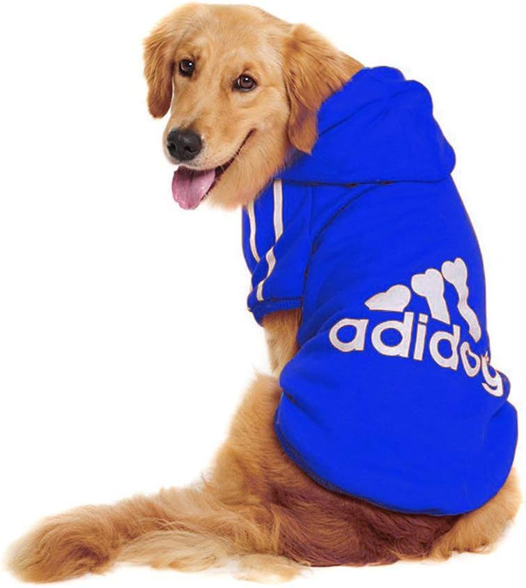 Trudz PET Large Dog Hoodies, Rdc Pet Apparel, Fleece Adidog Basic Hoodie Sweater, Cotton Jacket Sweat Shirt Coat from 3XL to 9XL for Large Dog