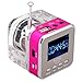 TOMTOP Mini Digital Portable Music MP3/4 Player Micro SD/TF USB Disk Speaker FM Radio (Rose)