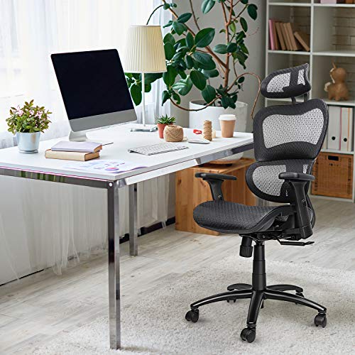 Komene Ergonomic Office Chair With Lumbar SupportHighBack Executive Chair With Breathable Mesh