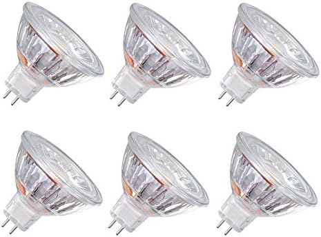 GMY Lighting® 6 Pack Led Spotlight 5W 12V (Replacement for 34W MR16 Halogen Spot) 3000K 36º Warm White [Energy Class A+]