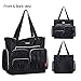 SoHo Time Square Diaper Bag Tote 9Pc, Black