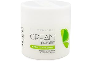 ARAVIA Paraffin Cream for Hands and Foot Care with Milk Proteins and Cotton Oil | Cold Method of Paraffin Therapy | 300 ml 10.1 Fl Oz